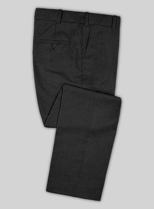 Reda Nova Charcoal Wool Pants - StudioSuits