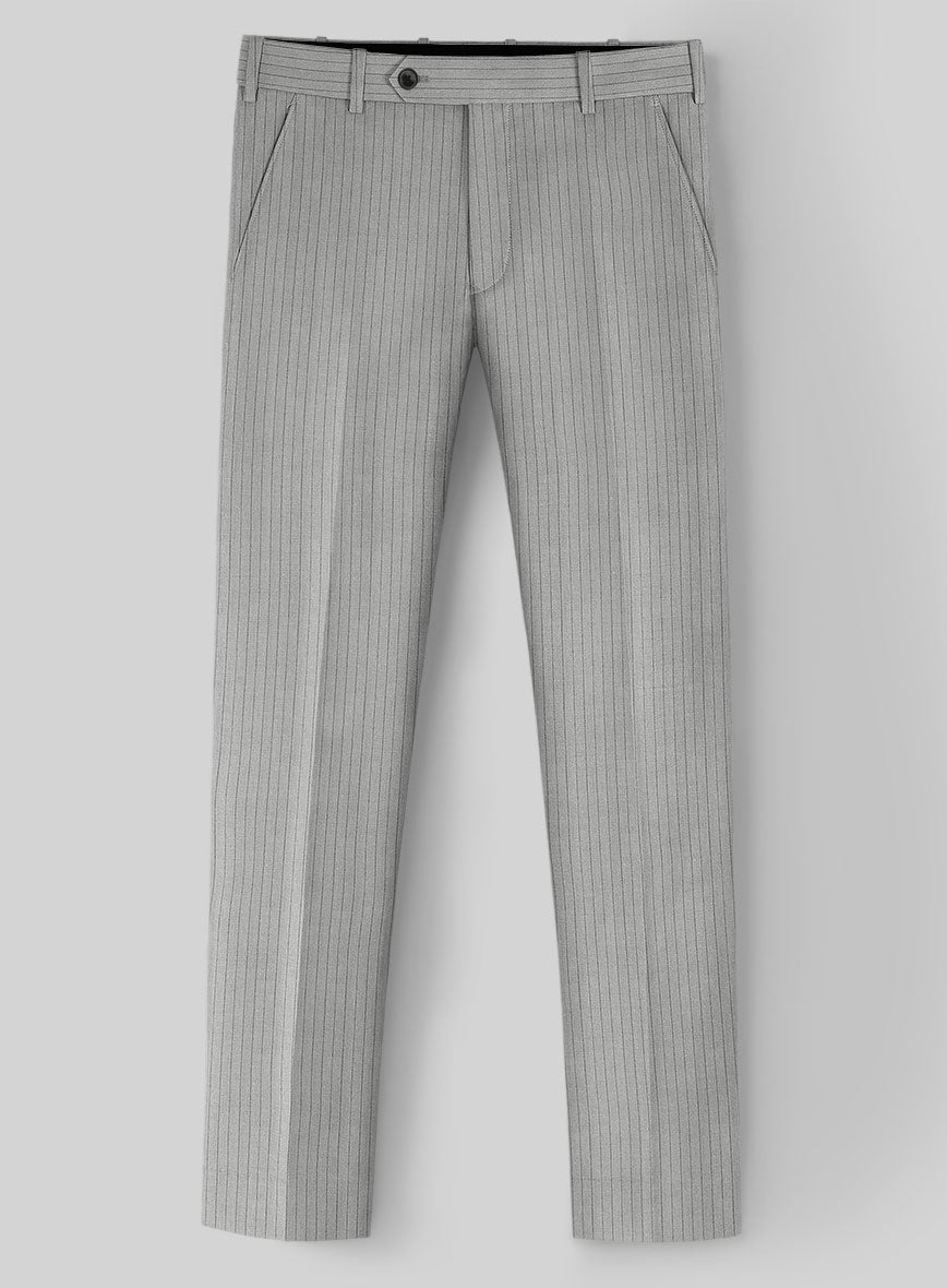 Reda Tibaro Gray Stripe Wool Suit - StudioSuits