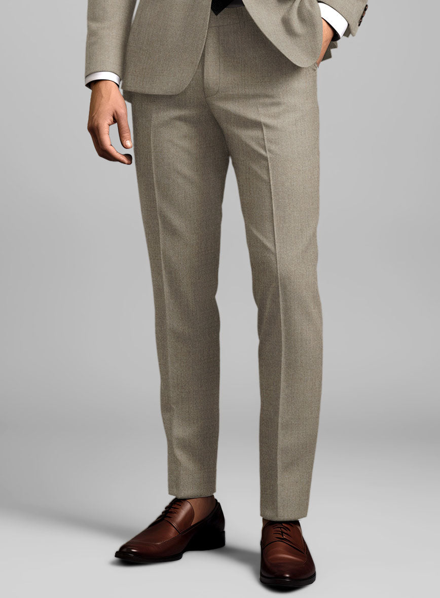 Reda Worsted Beige Pure Wool Suit - StudioSuits