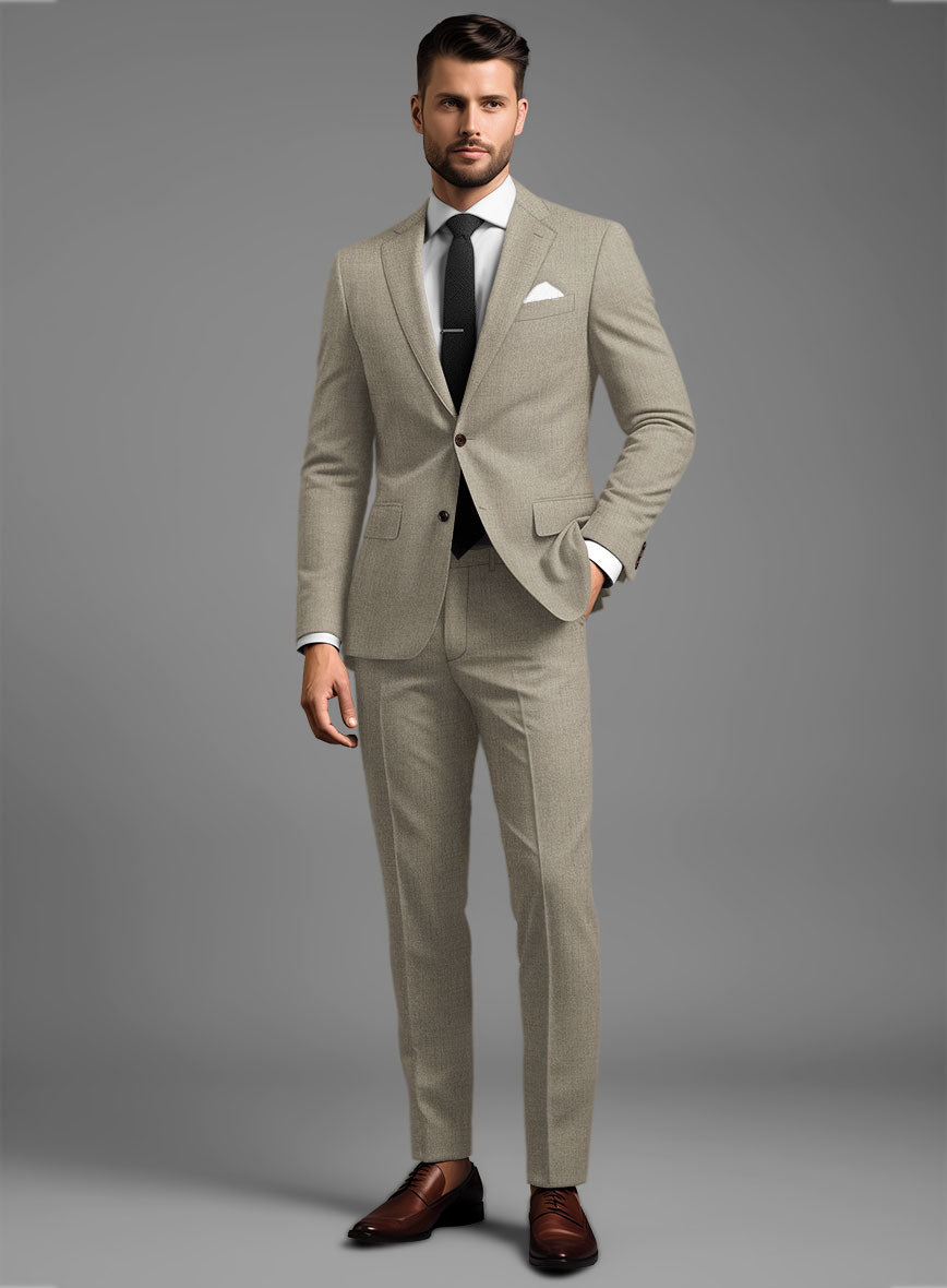 Reda Worsted Beige Pure Wool Suit