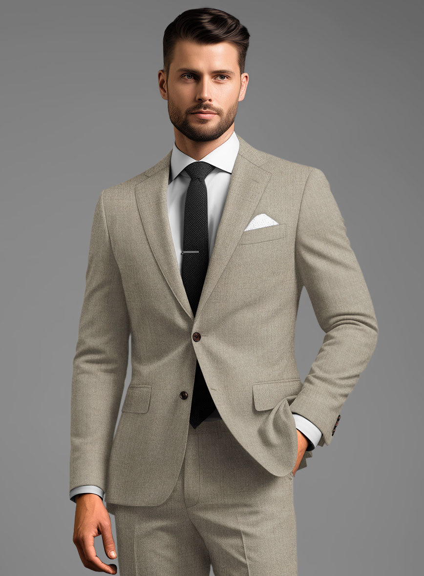 Reda Worsted Beige Pure Wool Suit