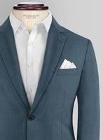 Reda Ebony Blue Wool Jacket - StudioSuits