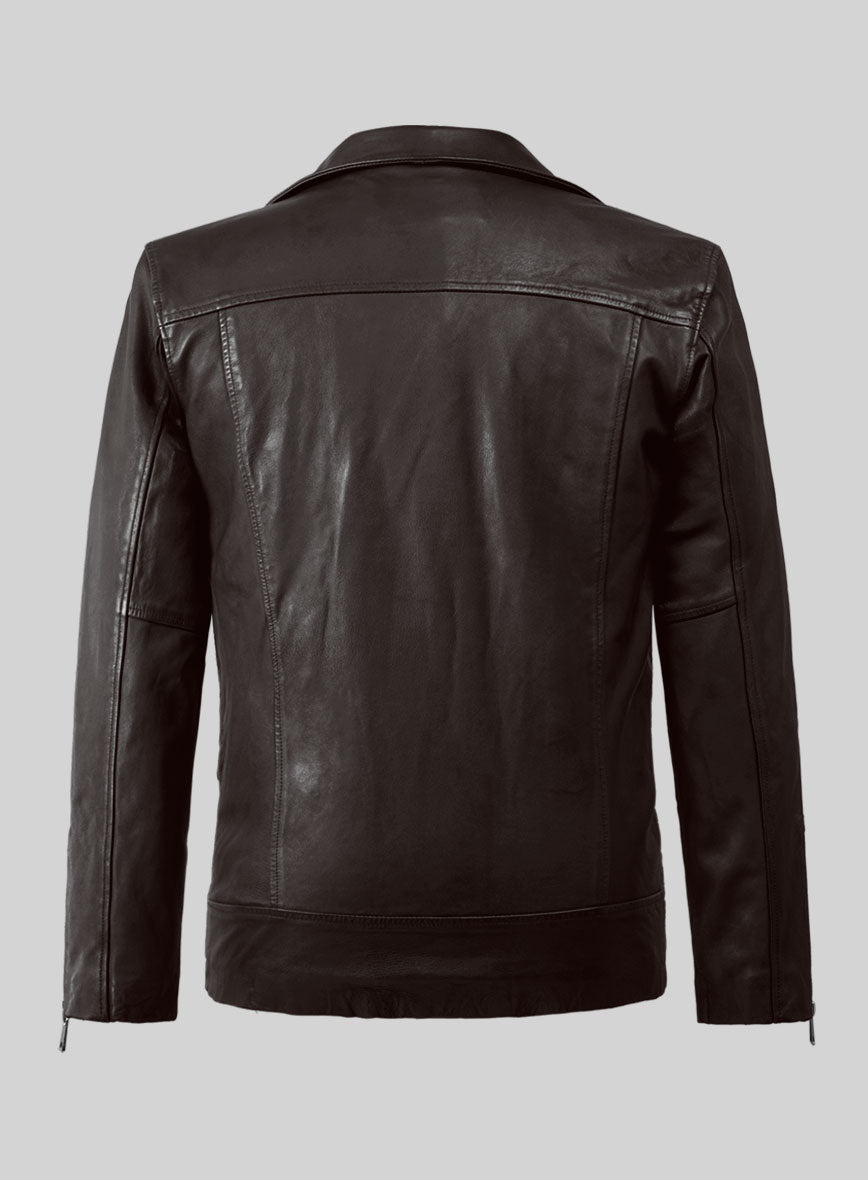 Resolute Brown Biker Leather Jacket – StudioSuits