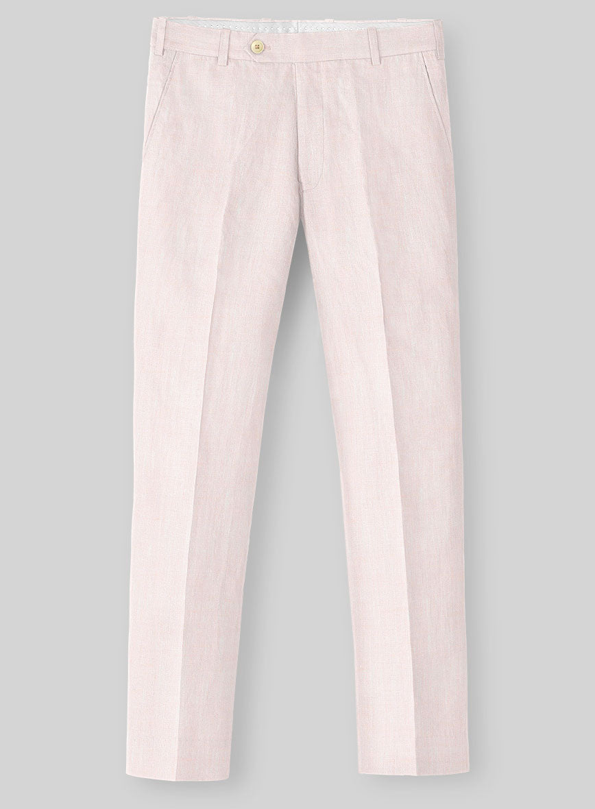 Roman Light Pink Linen Suit - StudioSuits