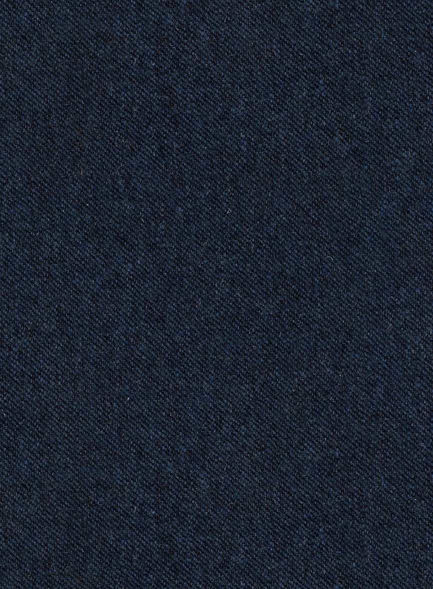 Royal Blue Denim Tweed Jacket - StudioSuits