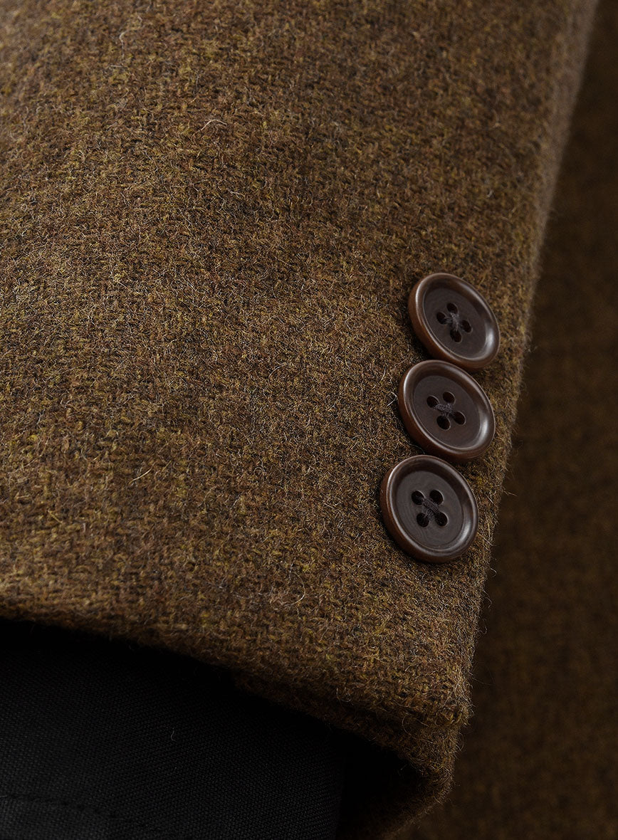 Royal Brown Heavy Tweed 3 Piece Suit - StudioSuits