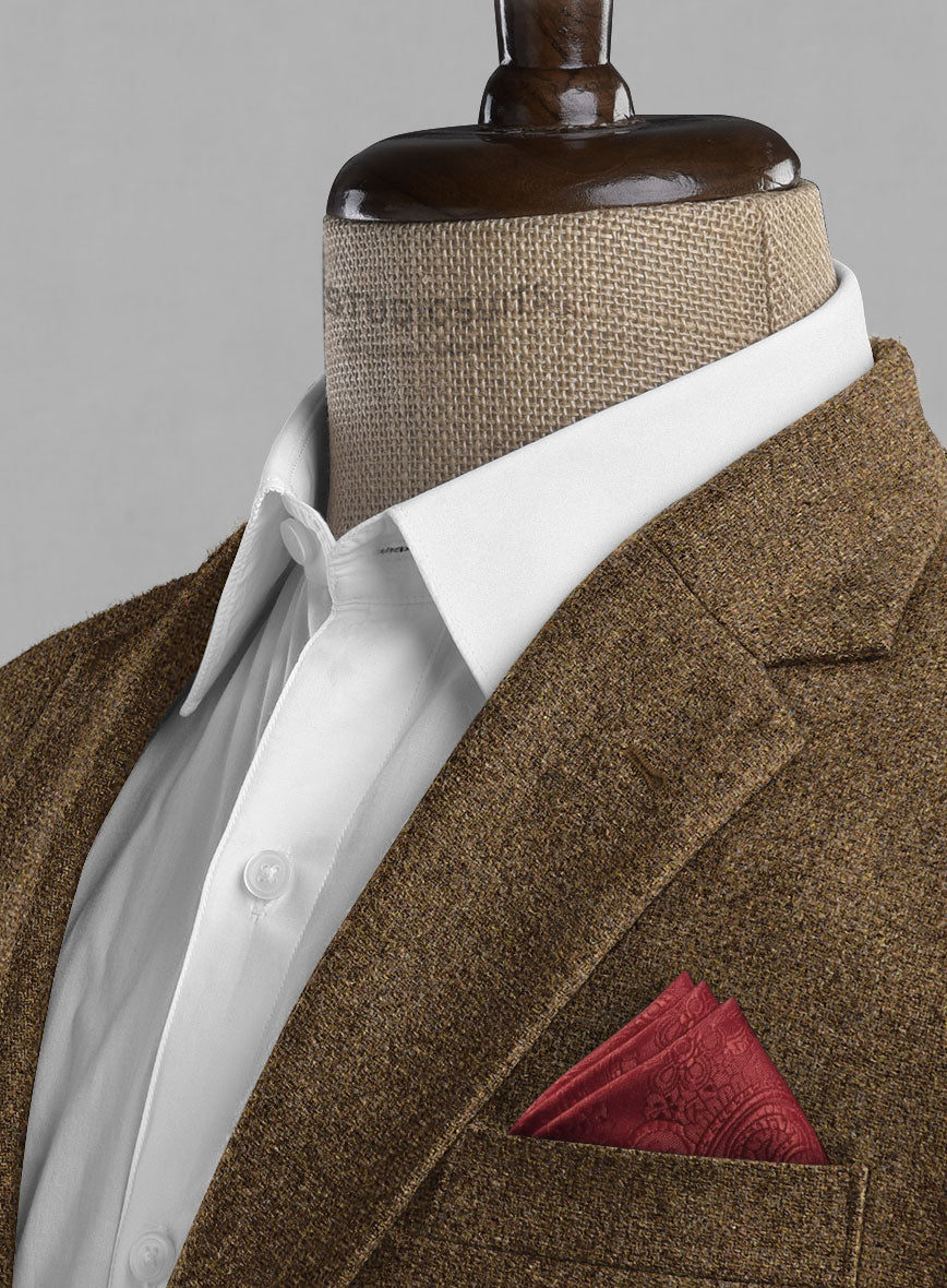 Royal Brown Heavy Tweed Suit - StudioSuits