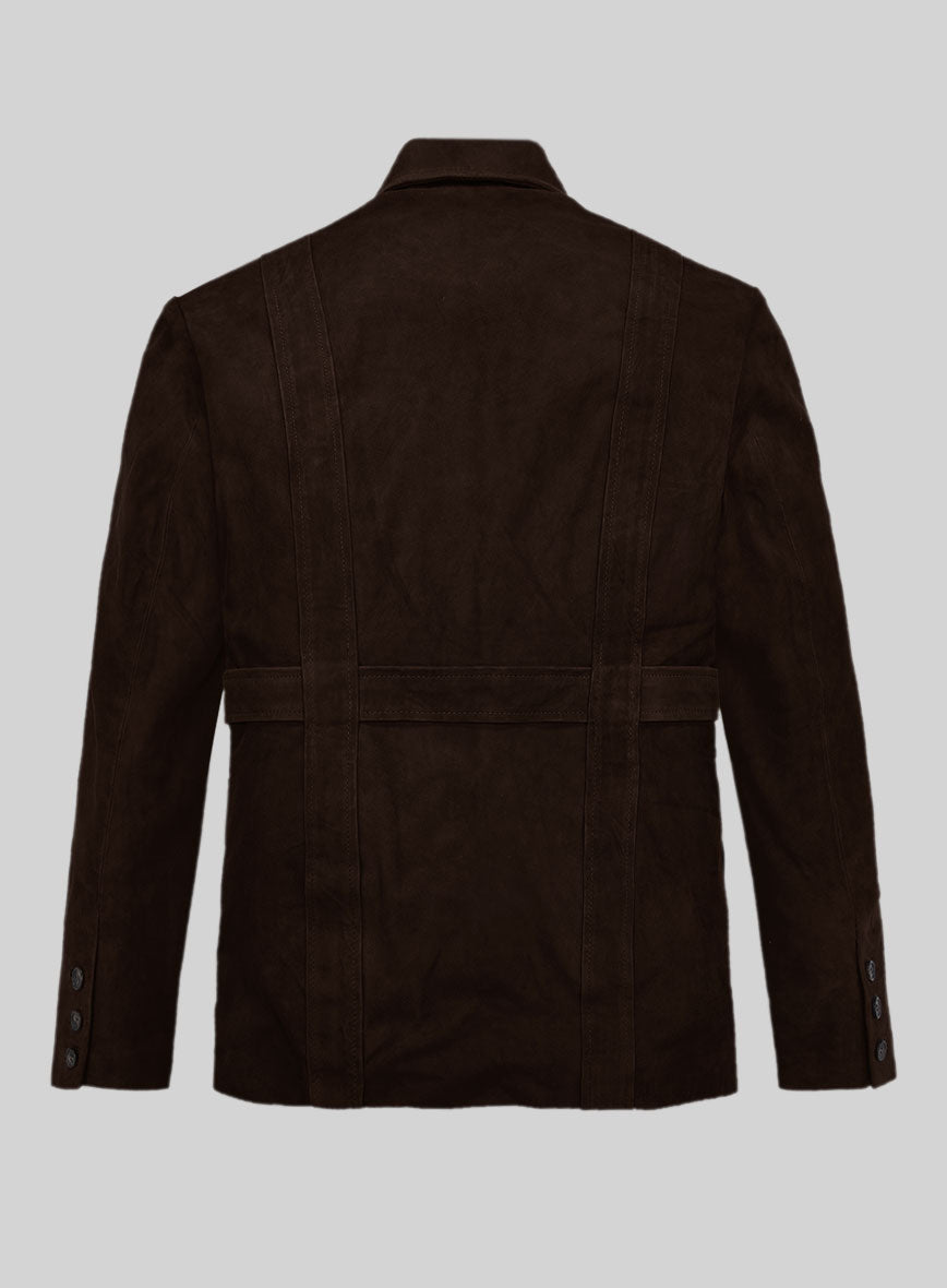 Safari Dune Suede Leather Blazer - StudioSuits