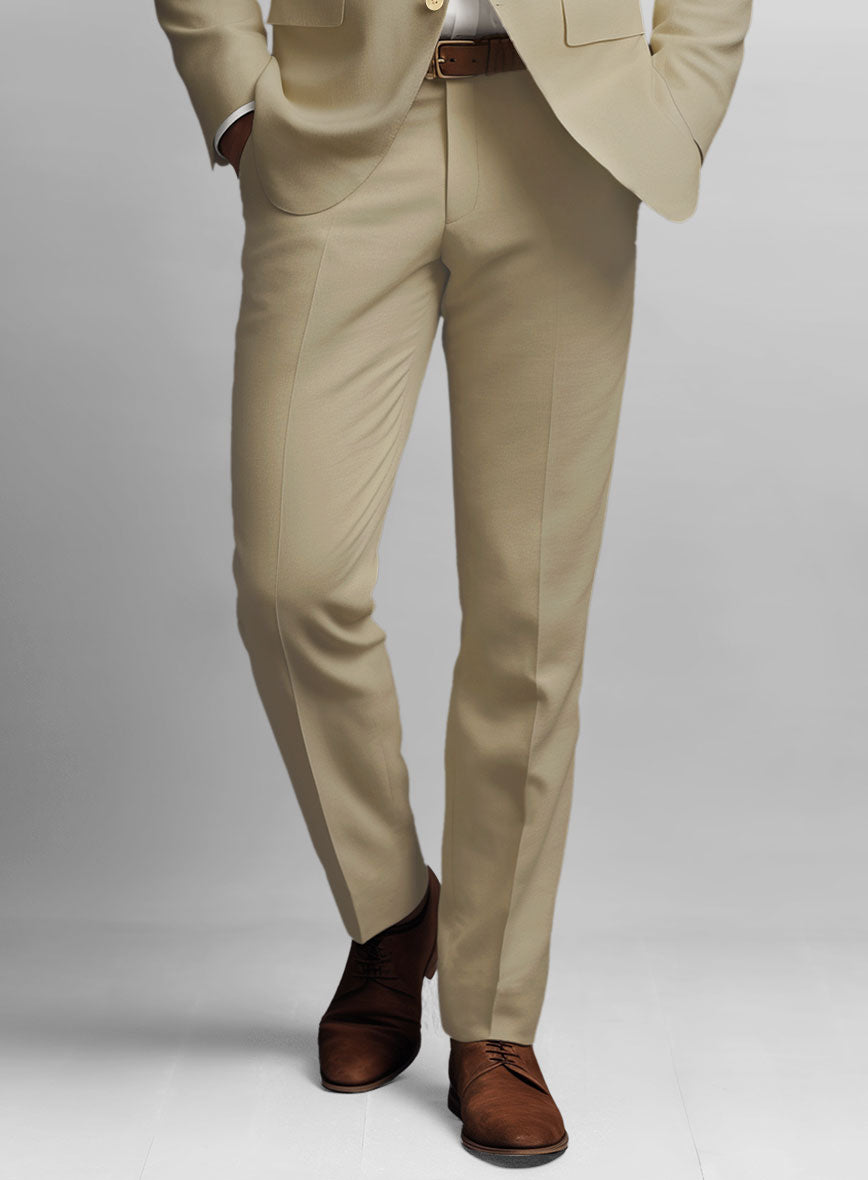 Sand Feather Cotton Canvas Stretch Suit - StudioSuits