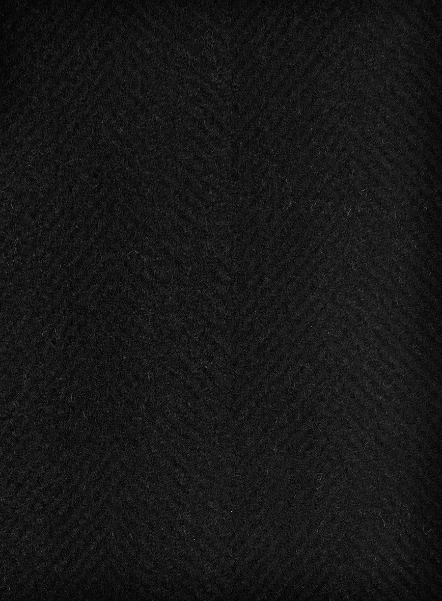 Sartori Allegra Black Herringbone Soft Tweed Jacket - StudioSuits