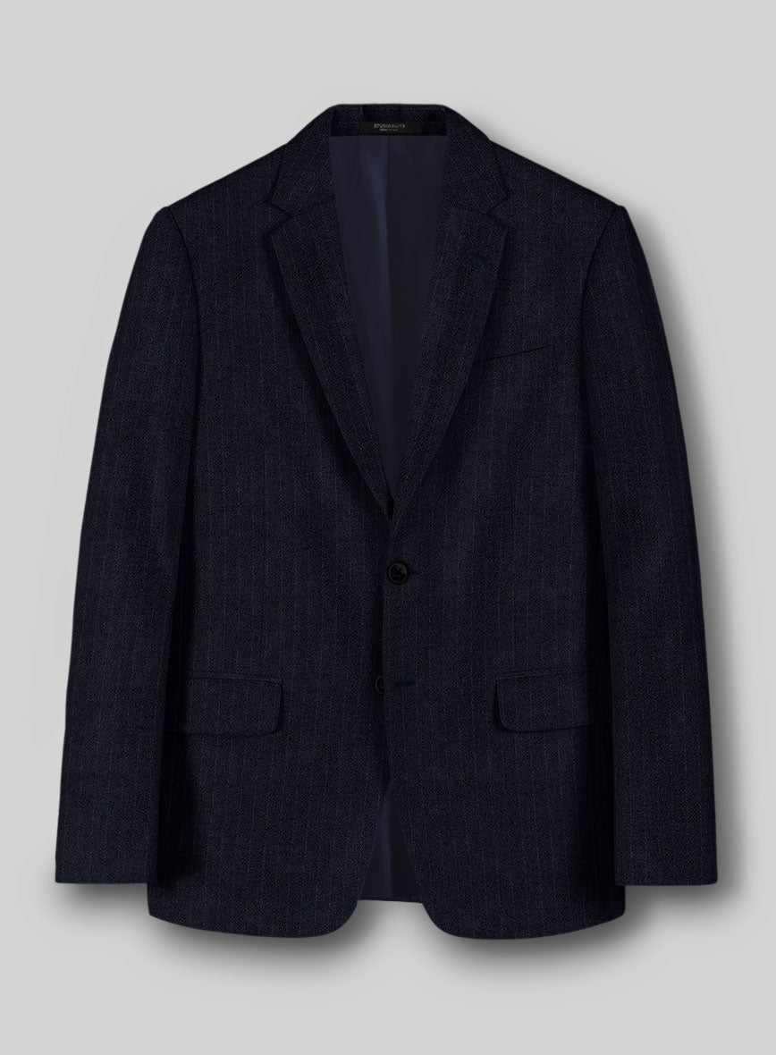 Sartori Ariadna Blue Stripe Soft Tweed Suit - StudioSuits