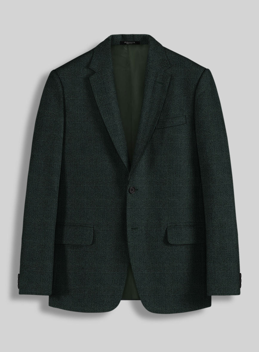 Sartori Ariadna Green Check Soft Tweed Jacket - StudioSuits