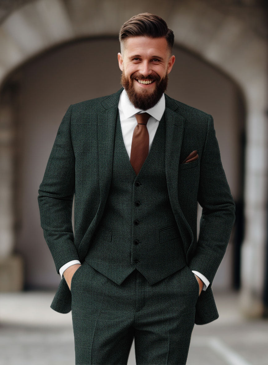 Sartori Ariadna Green Check Soft Tweed Jacket - StudioSuits