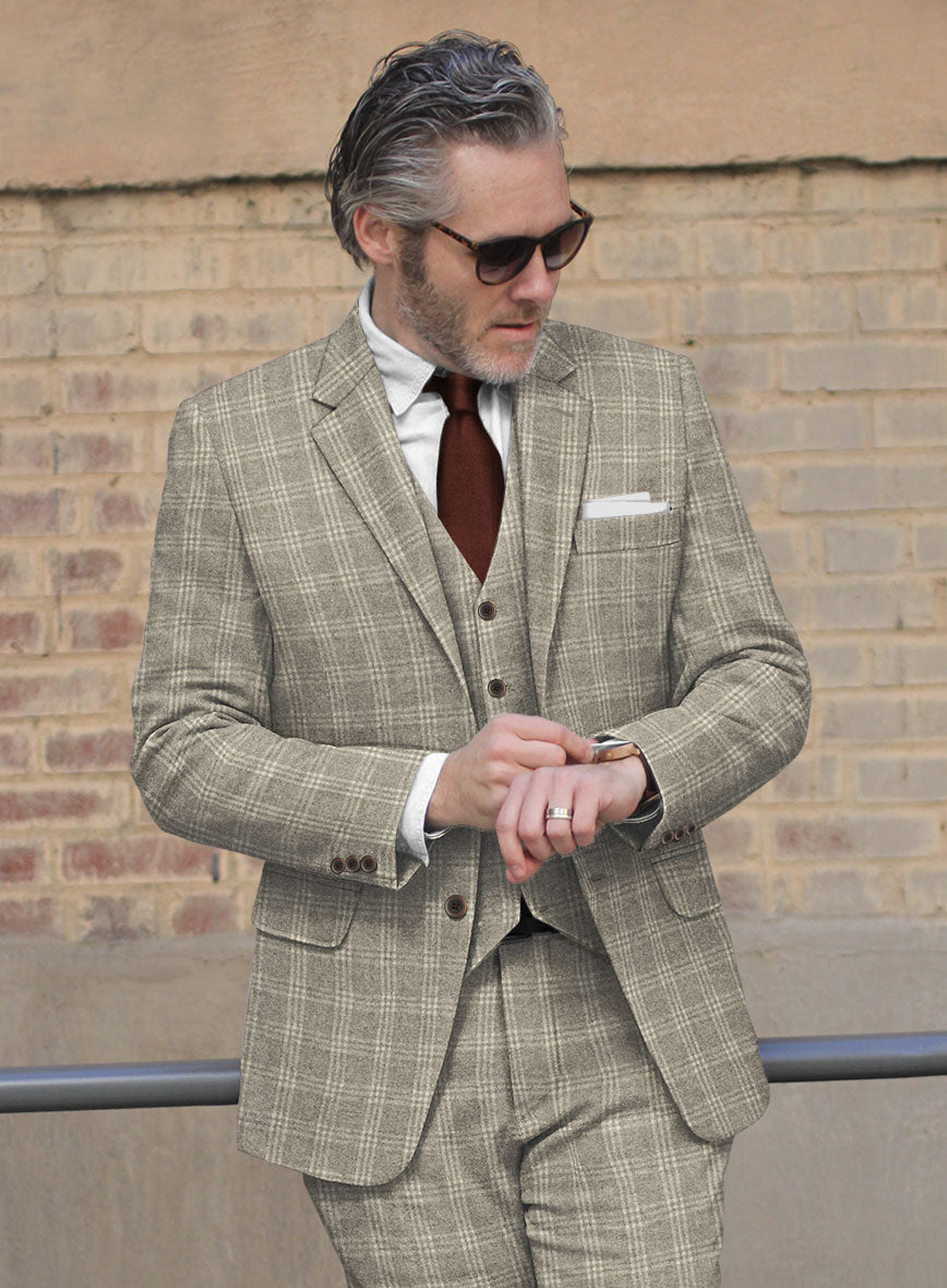 Sartori Baltasar Brown Check Soft Tweed Jacket - StudioSuits