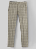 Sartori Baltasar Brown Check Soft Tweed Pants - StudioSuits