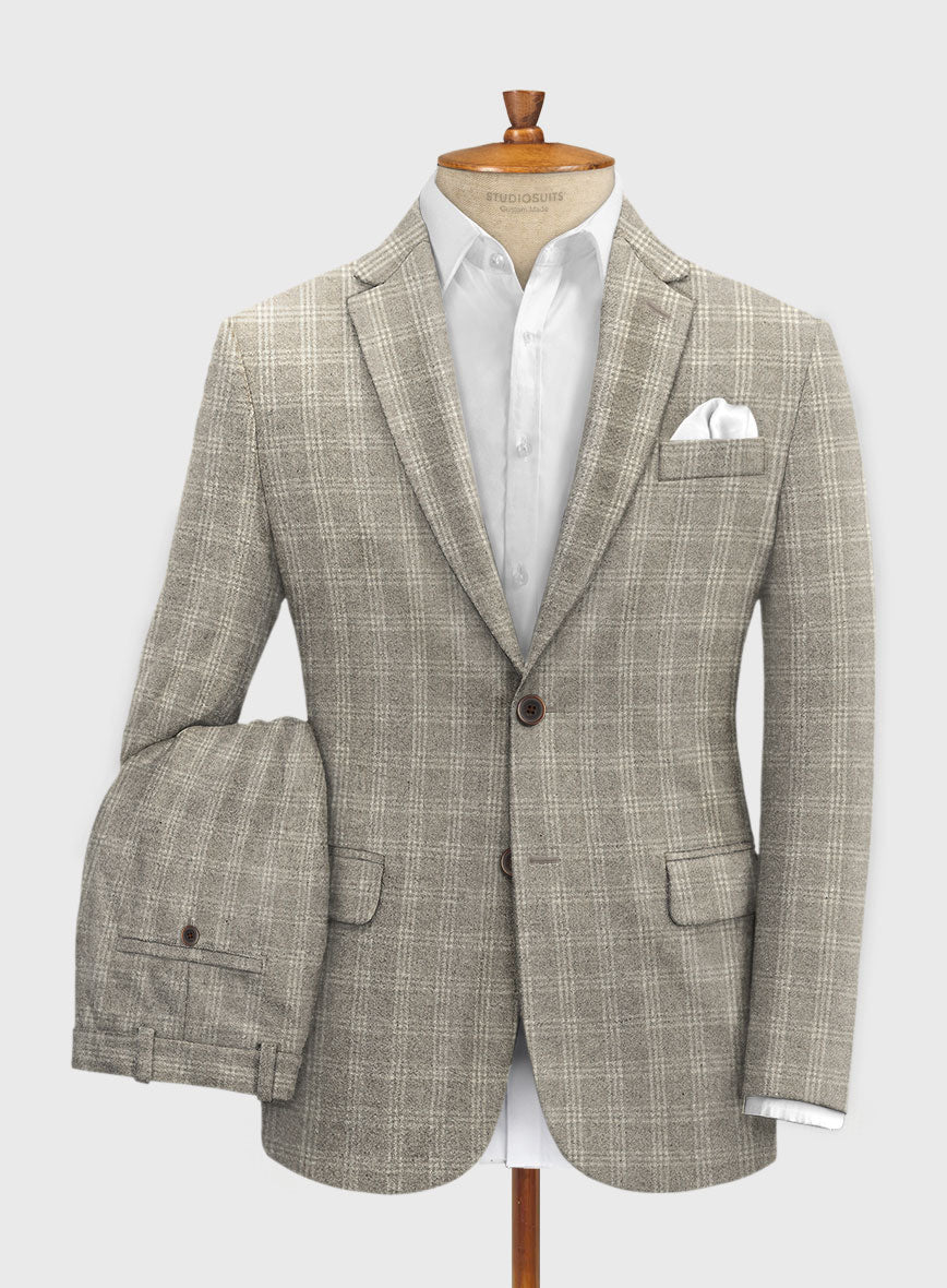 Sartori Baltasar Brown Check Soft Tweed Suit - StudioSuits