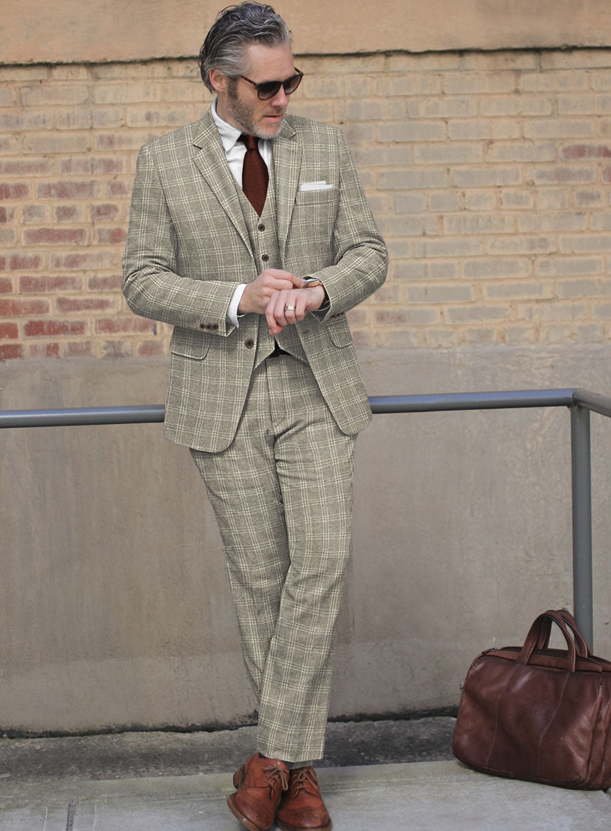 Sartori Baltasar Brown Check Soft Tweed Suit - StudioSuits