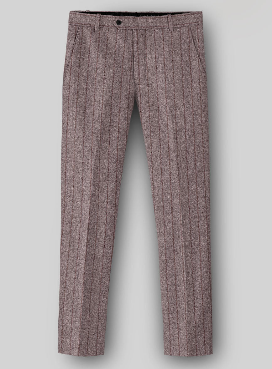 Sartori Eugenia Light Mauve Soft Tweed Pants - StudioSuits