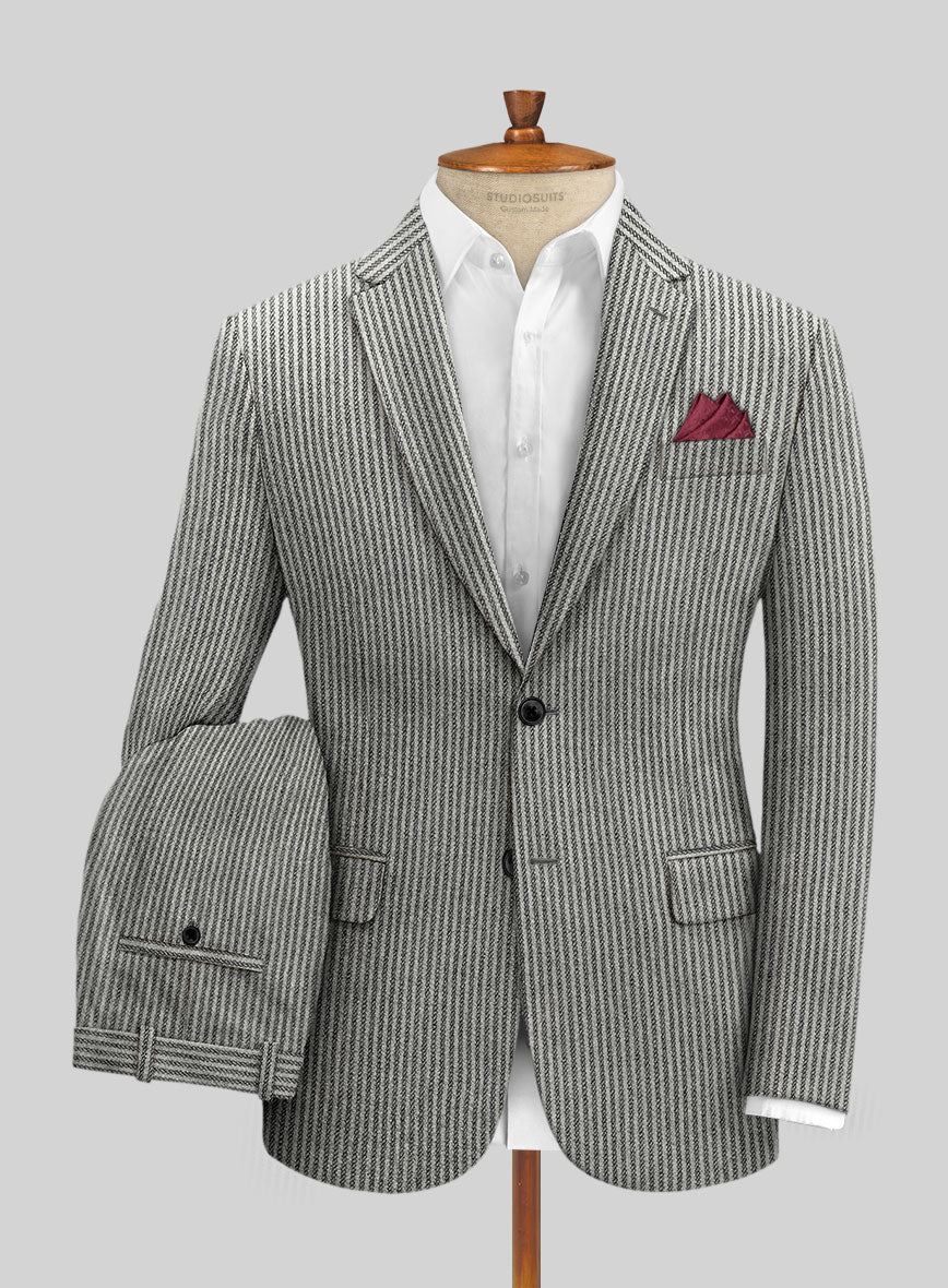 Sartori Flaminia White Soft Tweed Suit - StudioSuits