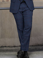 Sartori Franca Blue Check Soft Tweed Pants - StudioSuits