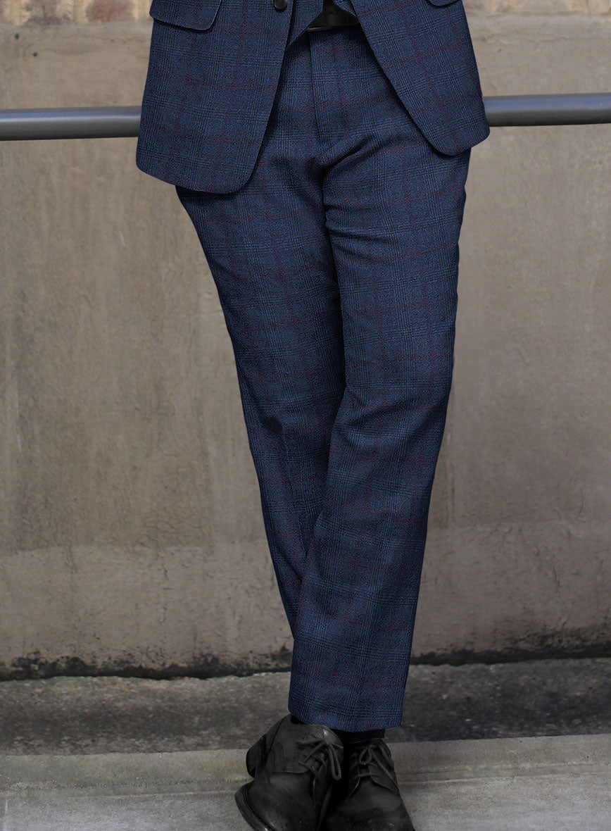 Sartori Franca Blue Check Soft Tweed Suit - StudioSuits