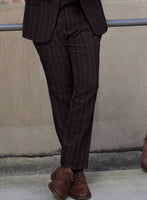 Sartori Fulgencia Dark Wine Soft Tweed Pants - StudioSuits