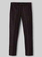 Sartori Fulgencia Dark Wine Soft Tweed Pants - StudioSuits