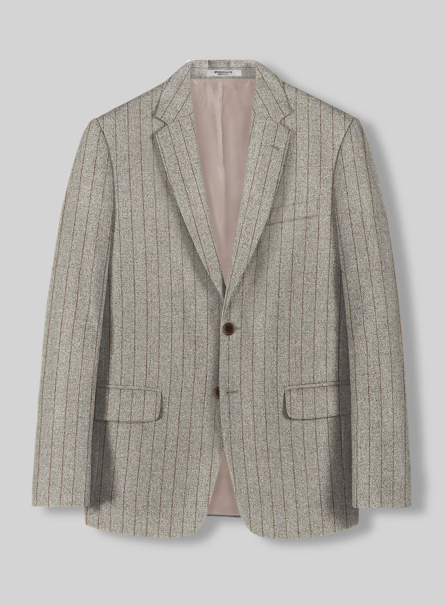 Sartori Gema Beige Soft Tweed Jacket - StudioSuits