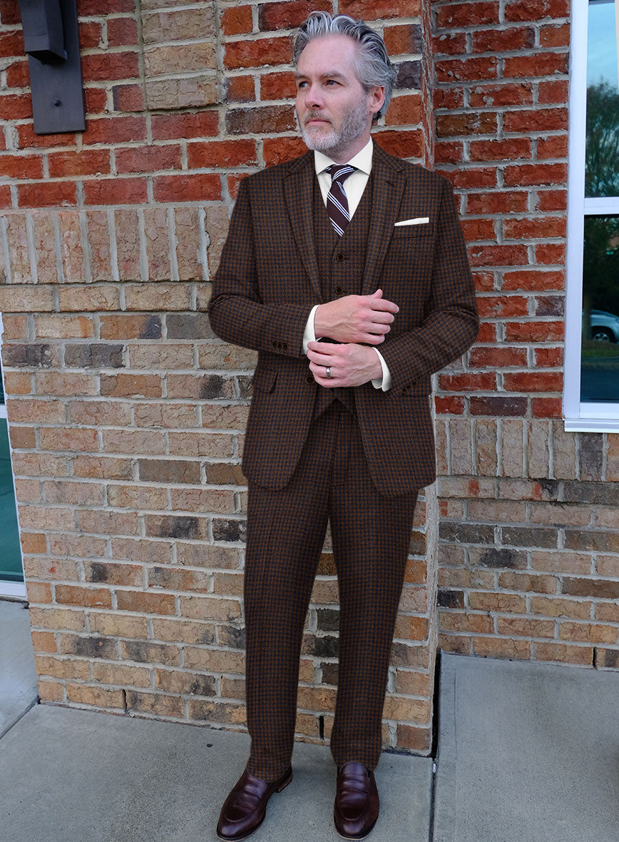 Sartori Petronila Brown Check Soft Tweed Suit - StudioSuits