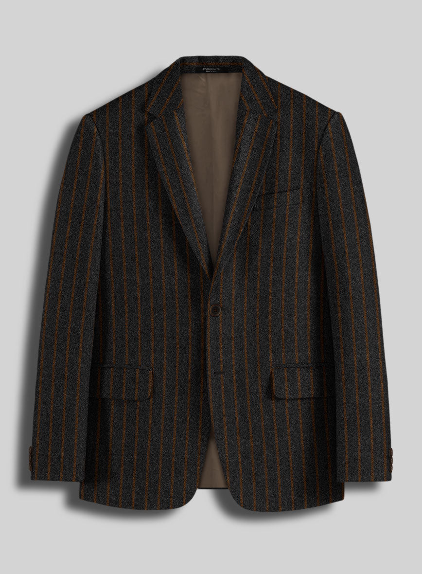 Sartori Antonia Charcoal Soft Tweed Jacket - StudioSuits