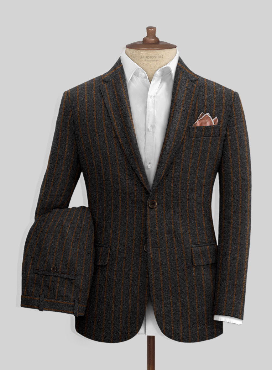 Sartori Antonia Charcoal Soft Tweed Suit - StudioSuits