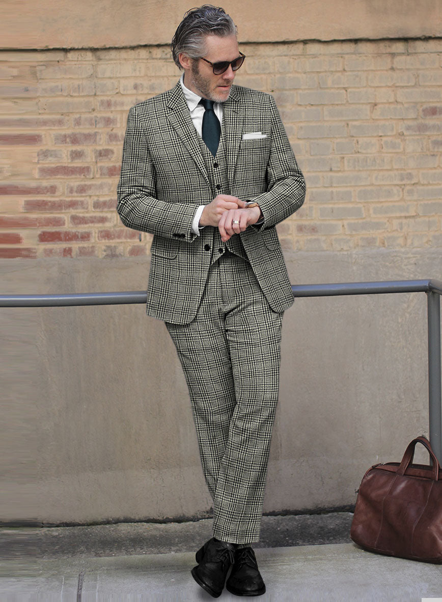 Sartori Spartaco Black Check Soft Tweed Suit - StudioSuits