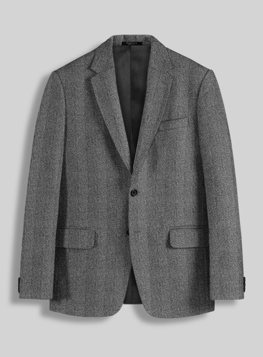 Sartori Teobaldo Gray Herringbone Soft Tweed Suit - StudioSuits