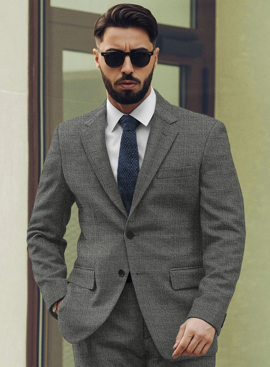 Sartori Tristana Gray Check Soft Tweed Jacket - StudioSuits