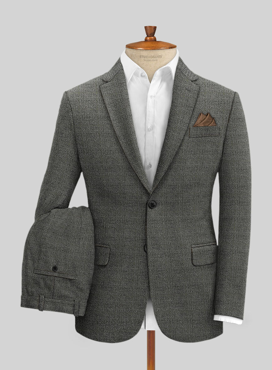 Sartori Tristana Gray Check Soft Tweed Suit - StudioSuits