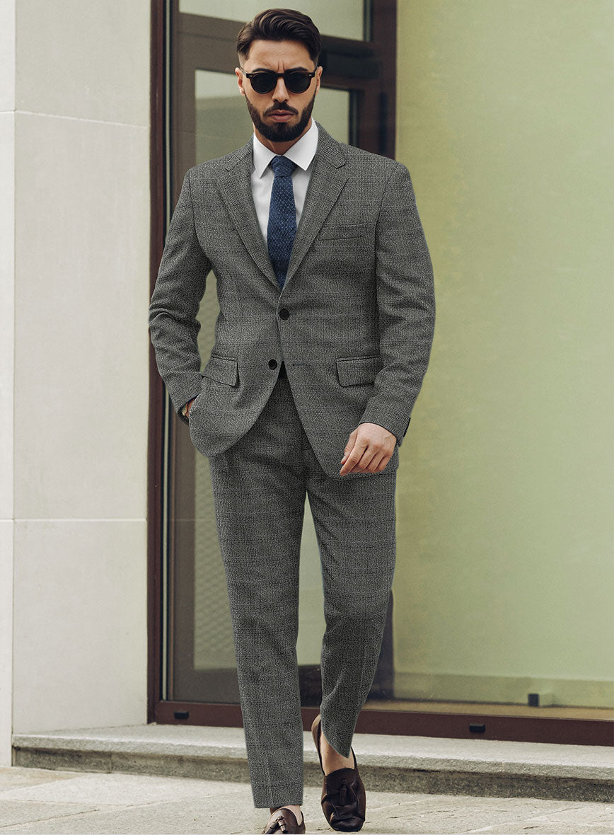 Sartori Tristana Gray Check Soft Tweed Suit - StudioSuits