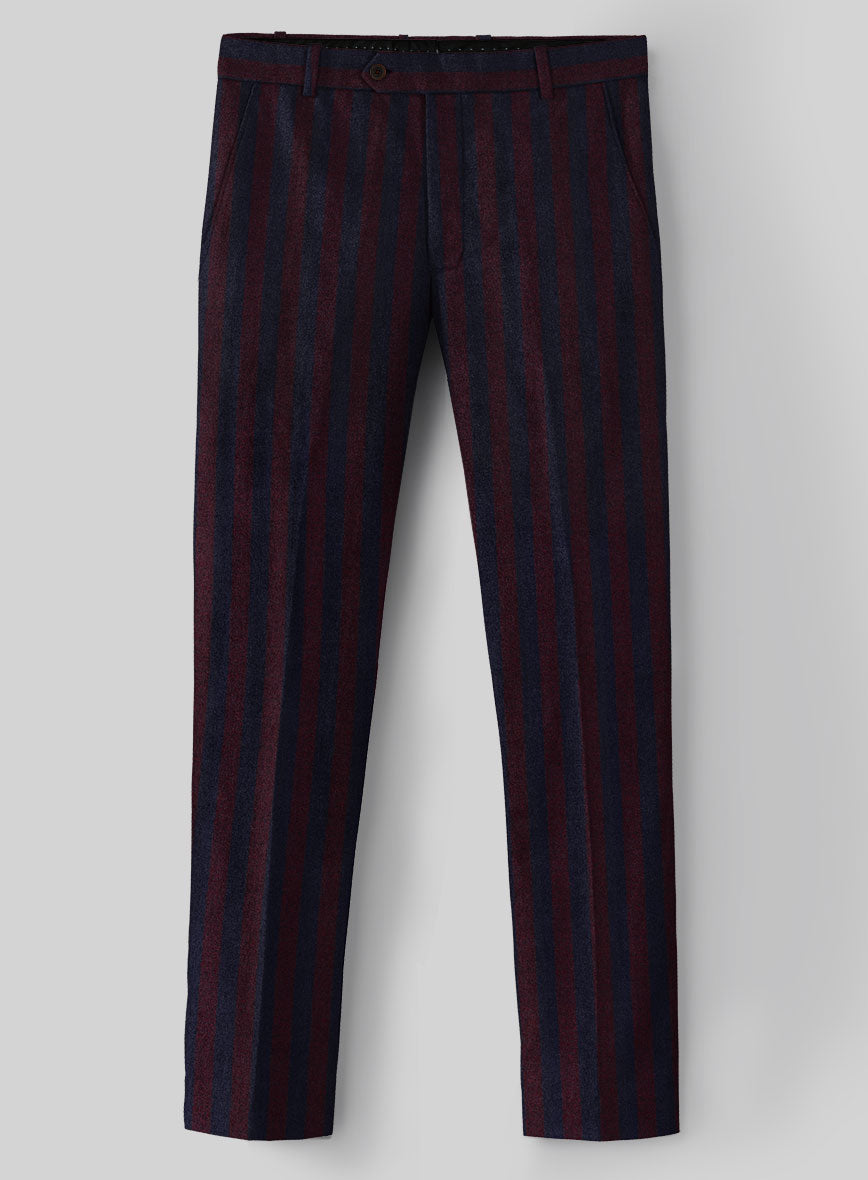 Sartori Vasco Stripe Soft Tweed Pants - StudioSuits