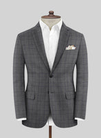 Scabal Algen Glen Gray Wool Suit - StudioSuits