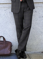 Scabal Arriol Checks Charcoal Wool Suit - StudioSuits