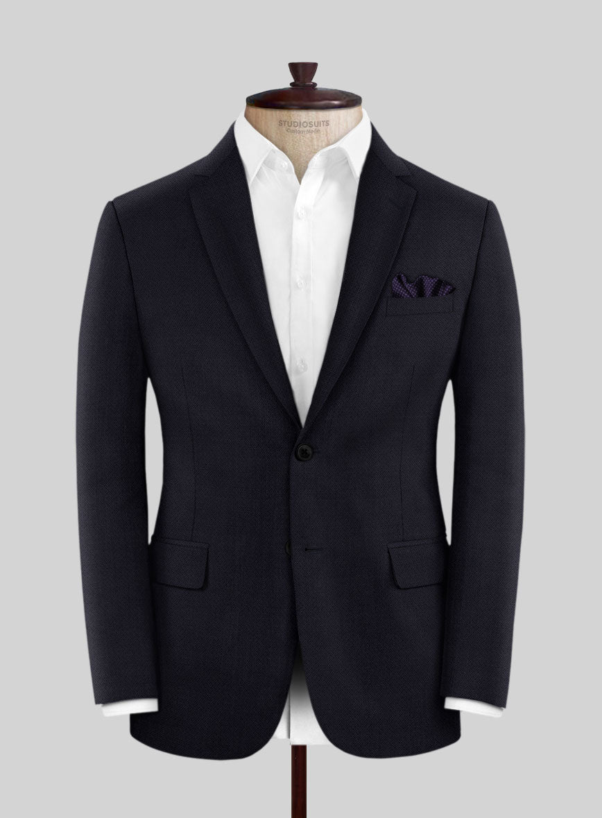 Scabal Avejio Blue Wool Jacket - StudioSuits