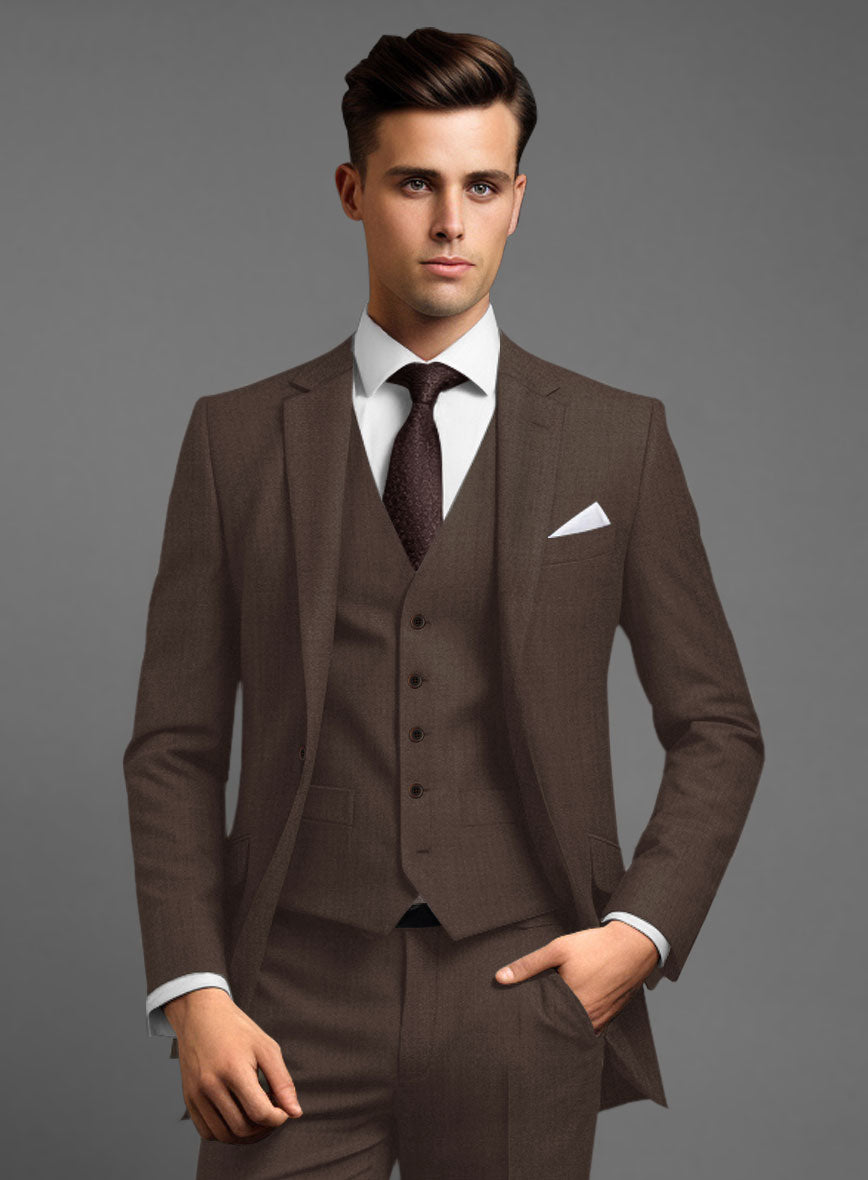 Scabal Brown Wool Jacket