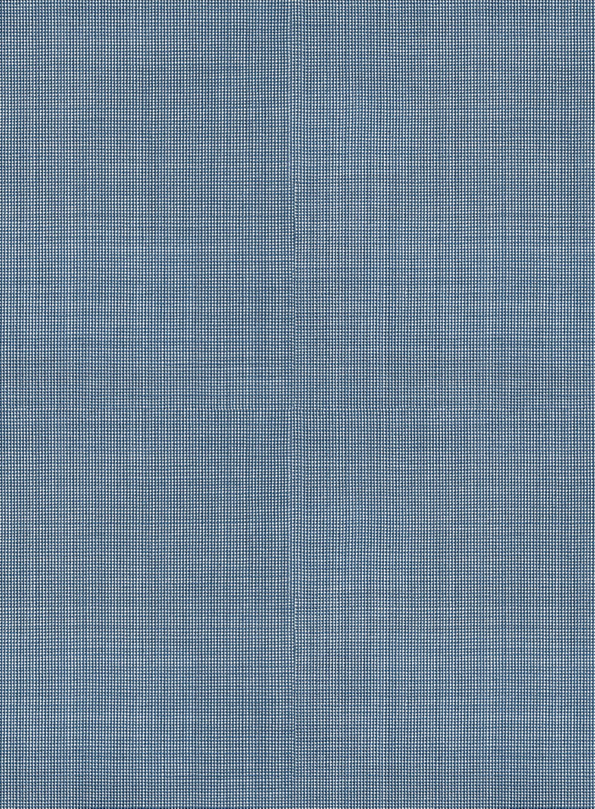 Scabal Cosmopolitan Nailhead Light Blue Wool Suit - StudioSuits