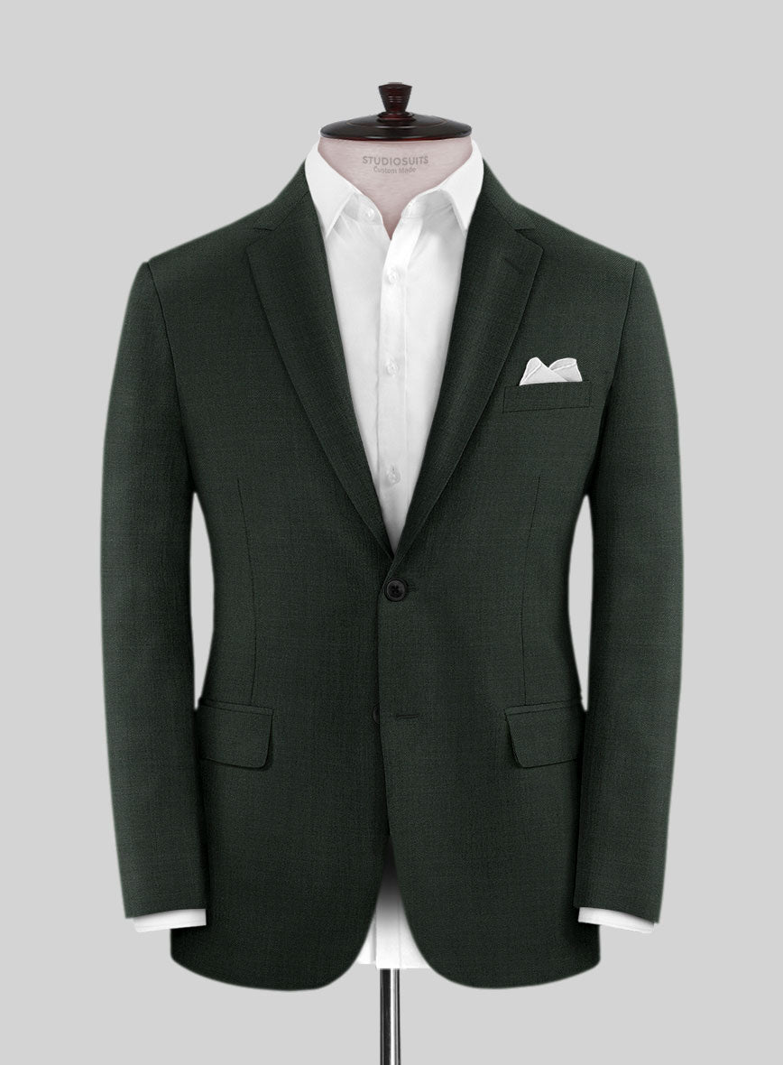 Scabal Dark Green Wool Suit