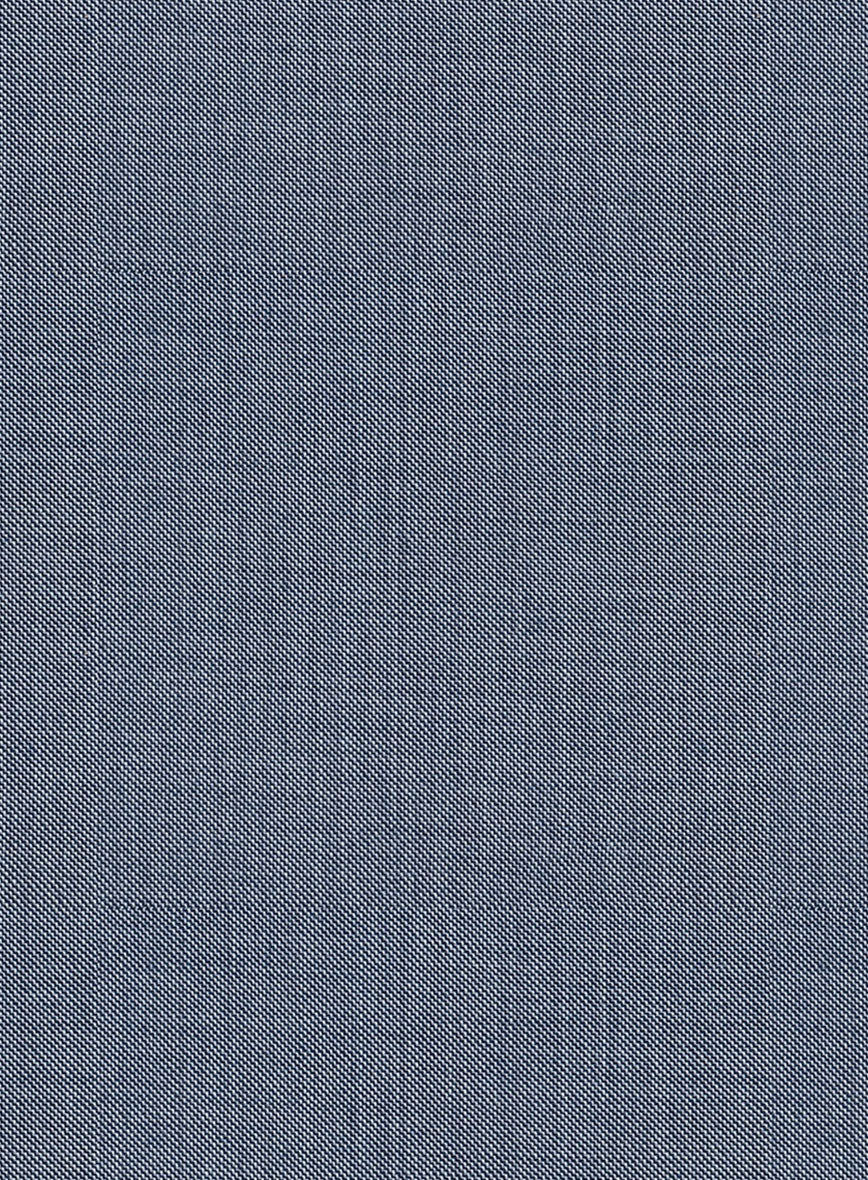 Scabal Eandi Twill Blue Wool Pants - StudioSuits