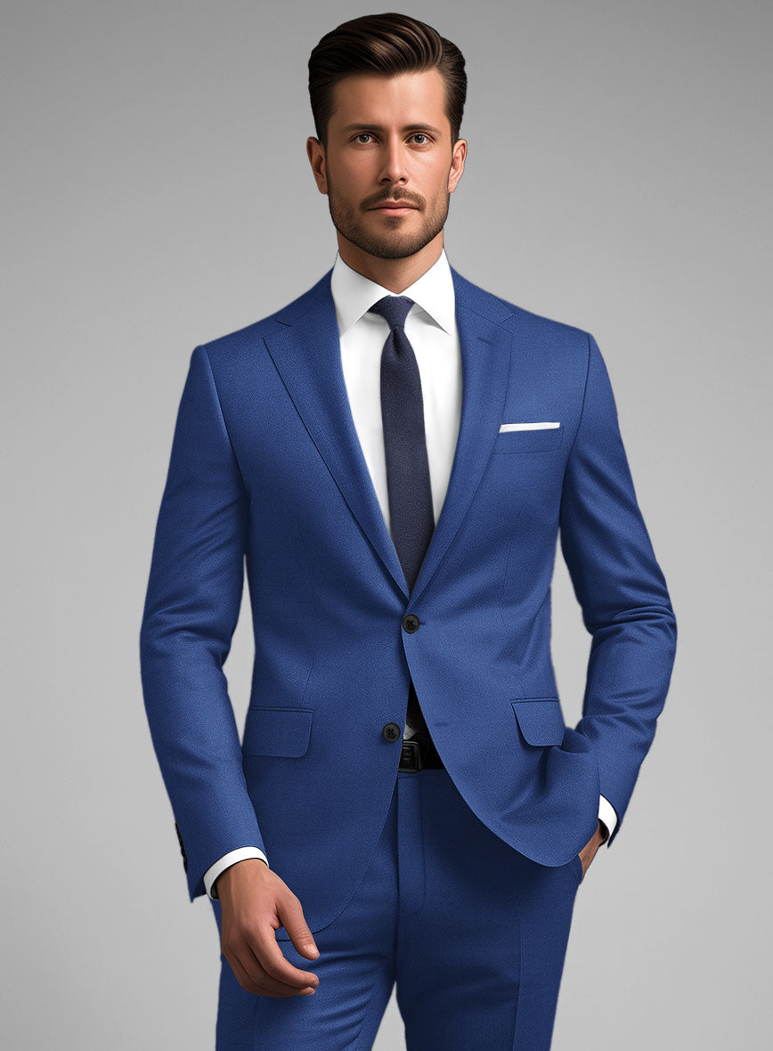 Scabal Egyptian Blue Wool Jacket