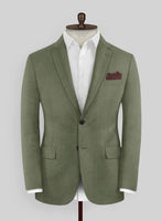 Scabal Fern Green Wool Jacket - StudioSuits