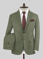 Scabal Fern Green Wool Suit - StudioSuits