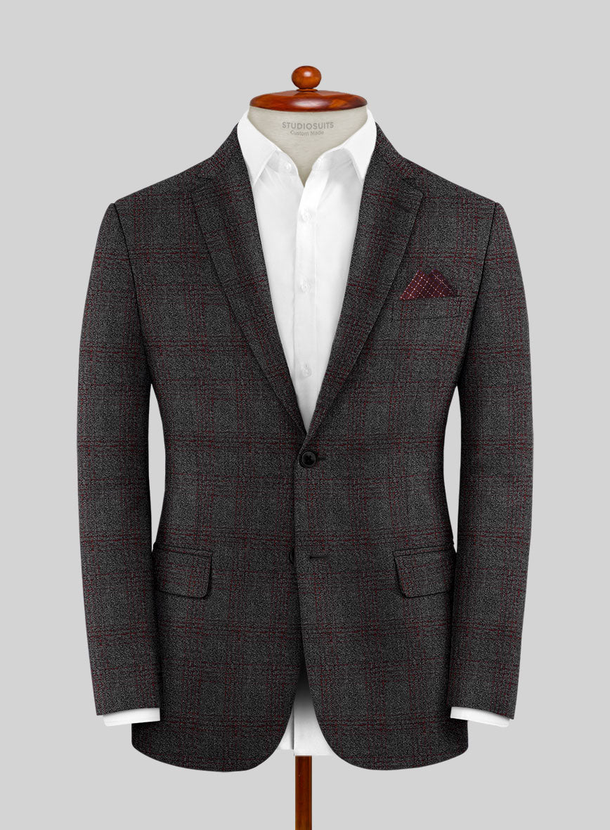 Scabal Mid Charcoal Wool Jacket – StudioSuits