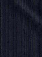 Scabal Londoner Malno Stripe Blue Wool Pants - StudioSuits