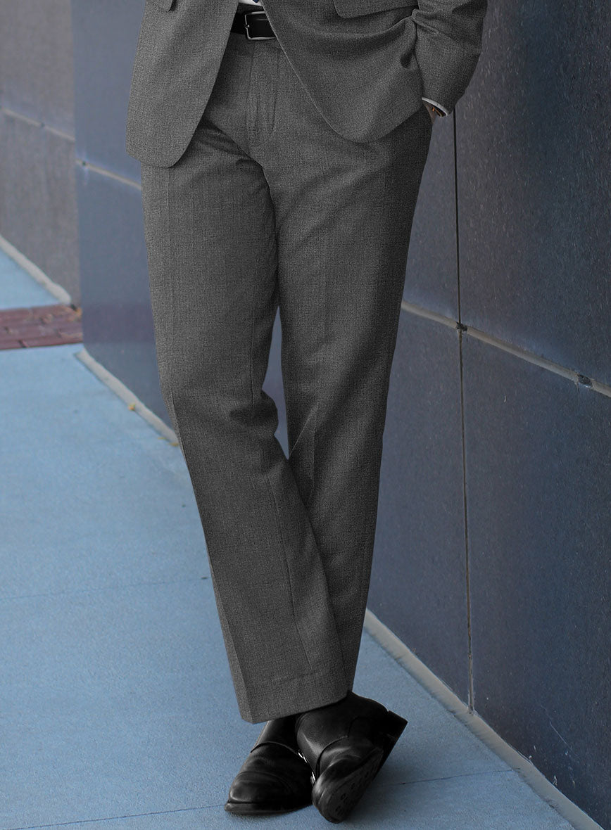 Scabal Manto Checks Gray Wool Suit - StudioSuits